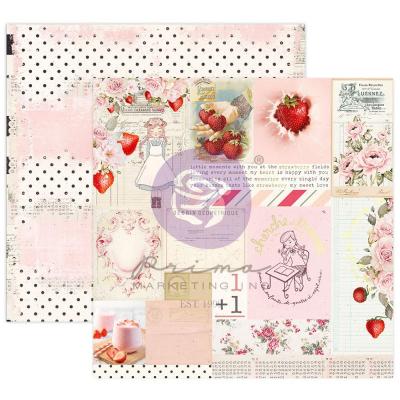 Prima Marketing Strawberry Milkshake Designpapier - Fresita